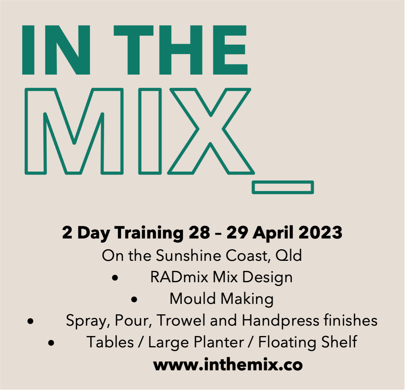 2 Day Training - New Dates Coming Soon